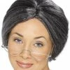 Smiffys All Mens Costumes Grey Granny Wig