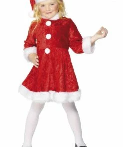 Smiffys All Girls Costumes Mini Miss Santa Costume