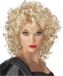 Generic All Womens Costumes Adult Bad Girl Blonde 80s Fancy Dress Wig