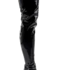 Pleaser USA Black Thigh High Boots Adults