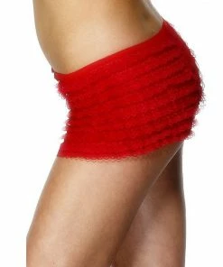 Smiffys Ruffle Lace Panties RED