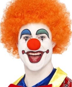 Bristol Novelty Accessories Economy Clown Wig In ORANGE