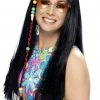 Smiffys All Womens Costumes Hippie Black Wig