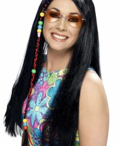 Smiffys All Womens Costumes Hippie Black Wig