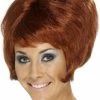 Smiffys 60s Beehive Wig AUBURN
