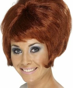 Smiffys 60s Beehive Wig AUBURN