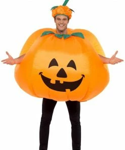 Smiffys Adult Inflatable Pumpkin Halloween Costume All Mens Costumes