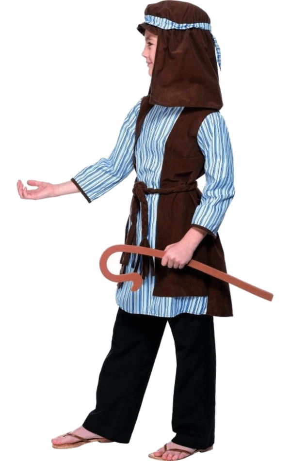 Smiffys Child Shepherd Nativity Costume With Staff