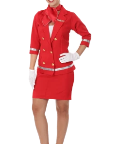 Orion Costumes All Mens Costumes Adult Sizzling Red Air Hostess Costume