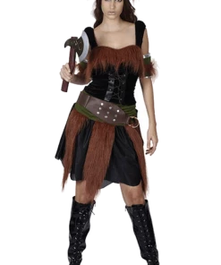 Bristol Novelty Adults Adult Viking Lady Costume