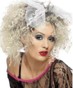 Smiffys Adult 80s Wild Child Blonde Wig