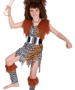 Bristol Novelty Kids Child Cavegirl And Wig Costume