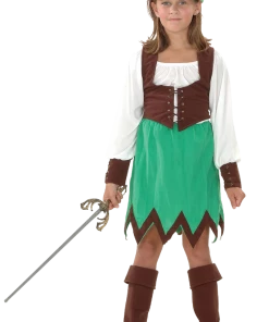 Bristol Novelty Child Robin Hood Girl Costume