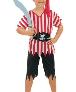 Bristol Novelty Child Striped Pirate Boy Costume