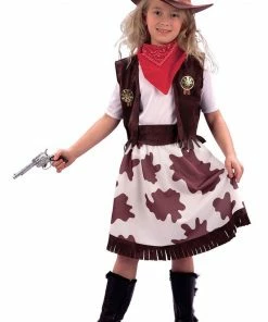 Bristol Novelty All Girls Costumes Child Cowgirl Costume With Hat