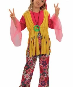 Bristol Novelty Child 60s Hippy Girl Costume