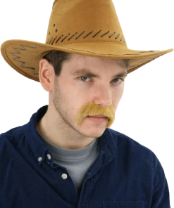 Bristol Novelty Leather Stitched Western Hat Adults