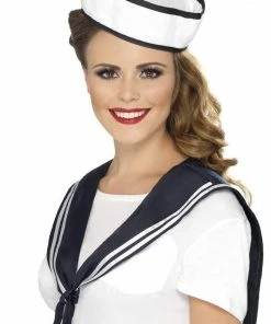 Smiffys Sailor Hat And Collar All Womens Costumes