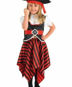 Rubies Child Girls Pirate Kids Fancy Dress Costume & Hat