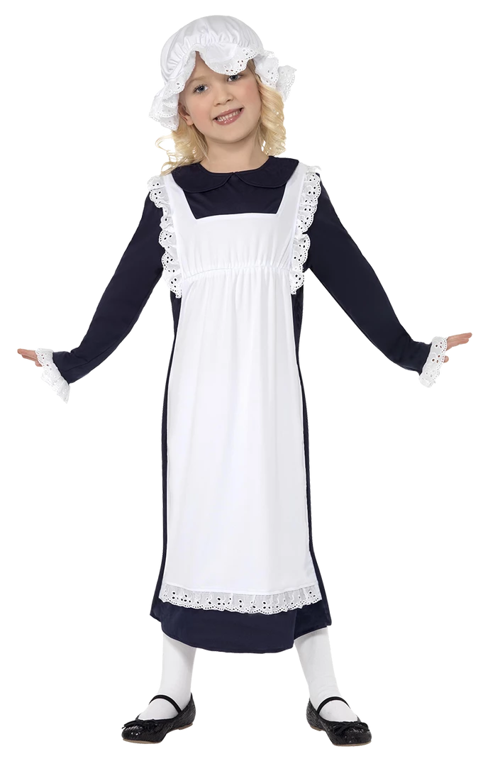 Smiffys Child Victorian Poor Girl Maid Costume All Girls Costumes