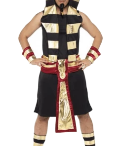 Smiffys Egyptian Pharaoh Costume - Black