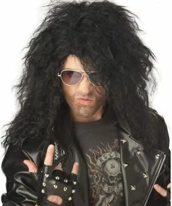 California Costumes Adult Heavy Metal Rocker Black Wig