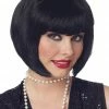 California Costumes Black 1920s Flapper Wig All Womens Costumes