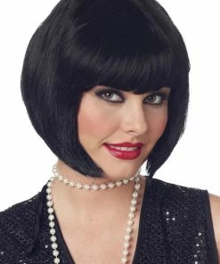California Costumes Black 1920s Flapper Wig All Womens Costumes