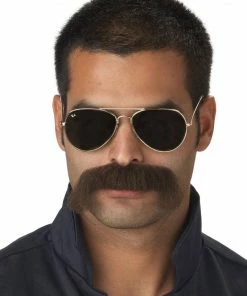 California Costumes The Man Brown Moustache Accessory