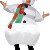 Smiffys All Mens Costumes Adult Inflatable Snowman Costume