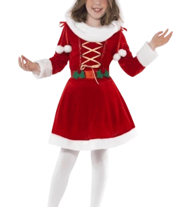 Smiffys Child Little Miss Santa Costume Kids