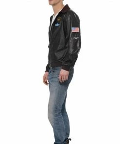 Smiffys All Mens Costumes Adult Top Gun Bomber Jacket