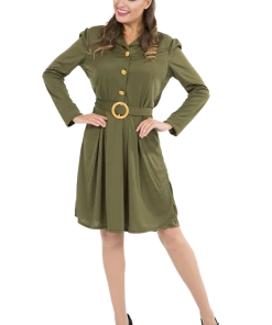 Orion Costumes All Womens Costumes WW2 Womens 1940s Military Dress