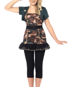 Smiffys Teen Army Girl Costume Sexy
