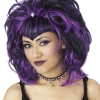 Palmer Accessories Evil Sorceress Black And Purple Wig