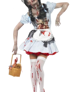 Smiffys All Womens Costumes Adult Horror Zombie Dorothy Costume