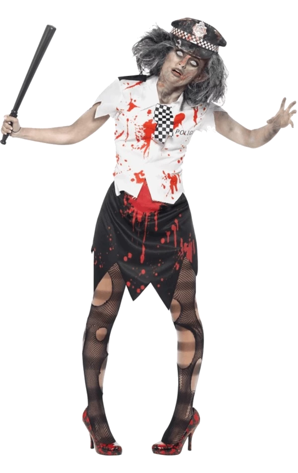 Smiffys Zombie Policewoman Costume