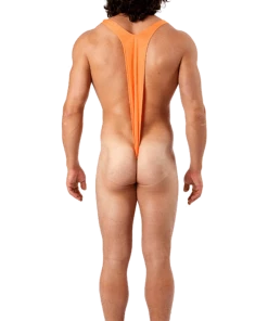 Orion Costumes All Mens Costumes Borat Mankini Thong Swimsuit (Luminous Orange)