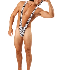 Orion Costumes Adult Zebra Borat Mankini All Mens Costumes
