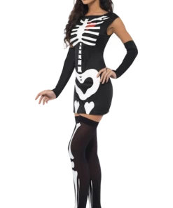 Smiffys All Womens Costumes Fever Sexy Skeleton Costume