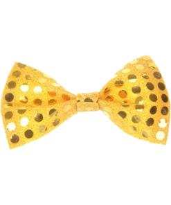 Bristol Novelty Carnival Gold Sequin Bow Tie