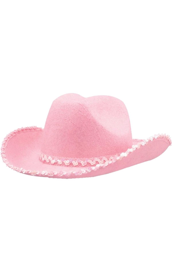 Bristol Novelty Pink Cowboy Hat