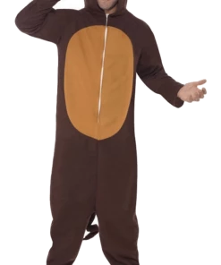 Smiffys Monkey Onesie Costume Adults