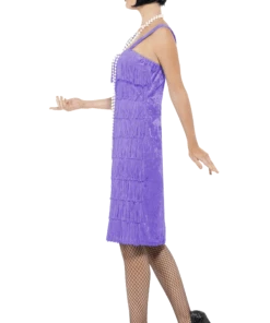 Smiffys All Womens Costumes Adult Purple Jazz Flapper Costume