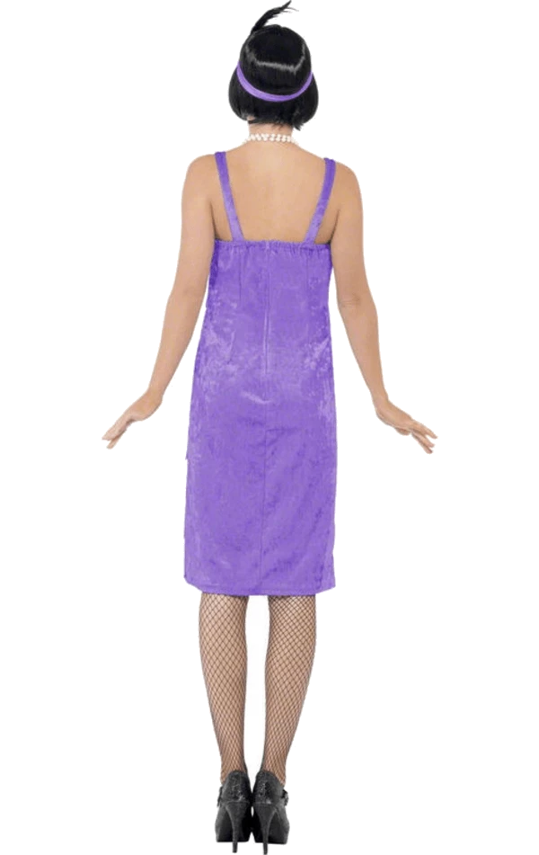 Smiffys All Womens Costumes Adult Purple Jazz Flapper Costume