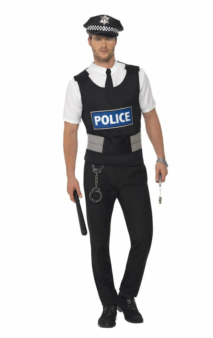 Smiffys Policeman Instant Kit All Mens Costumes