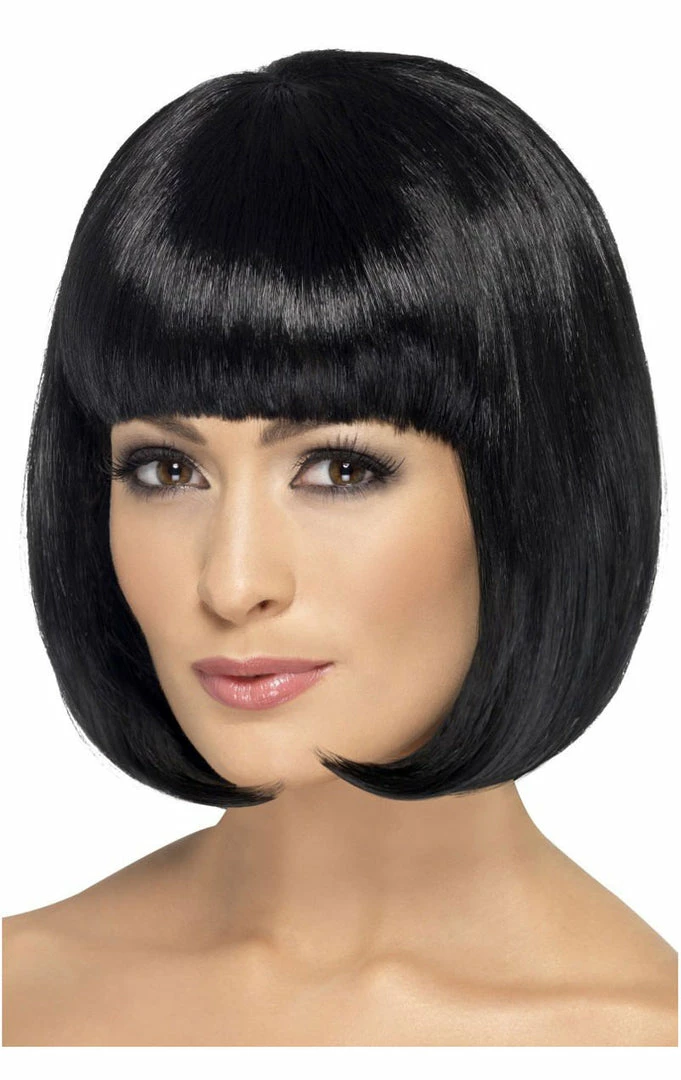 Smiffys Long Bob Wig (Black)