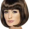 Smiffys Long Bob Wig (Brunette)