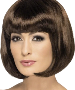 Smiffys Long Bob Wig (Brunette)