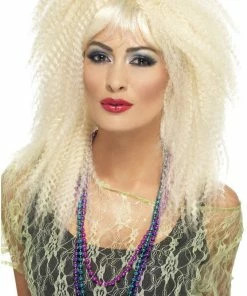 Smiffys All Womens Costumes Crimp Wig BLONDE